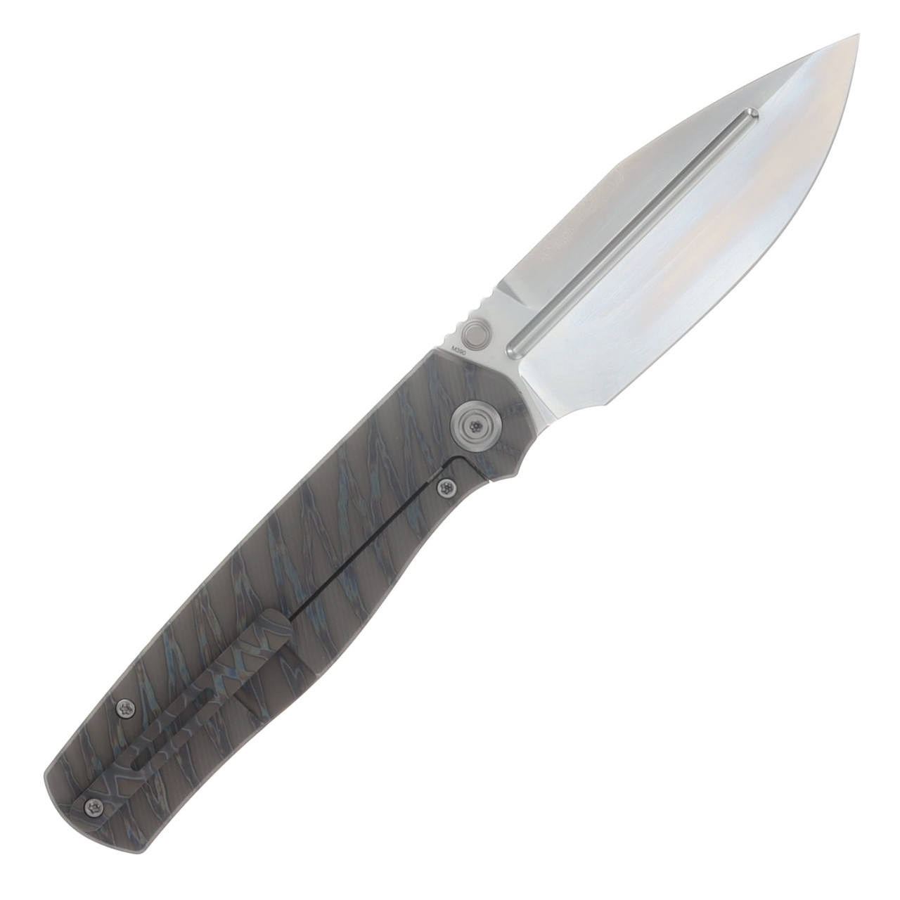 KB Knives Albatross Framelock Folder Flamed Ti W/Micro Mill BB