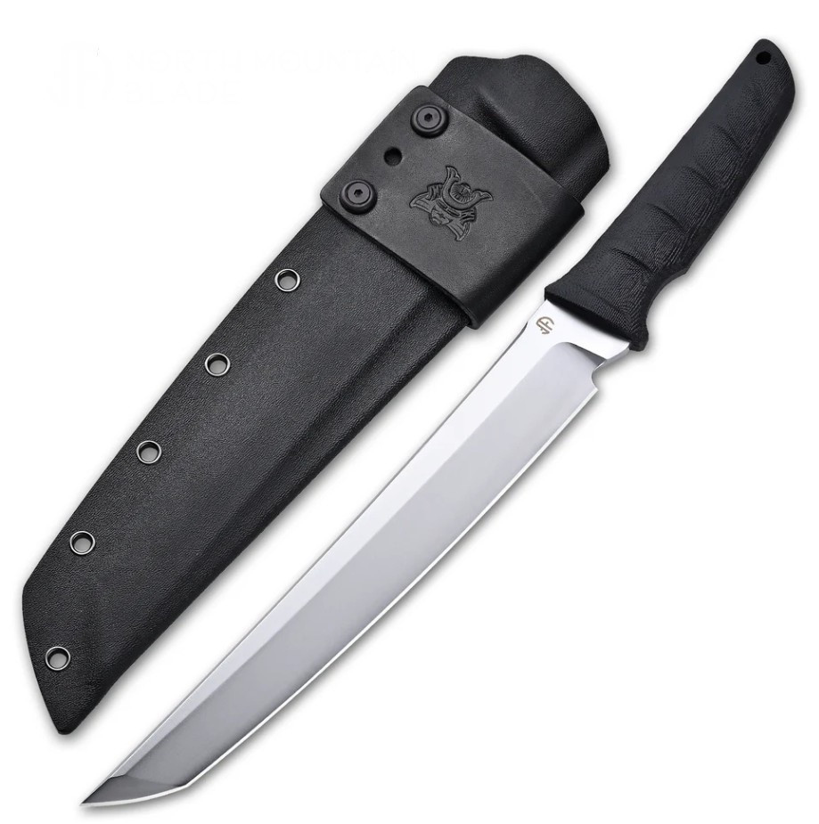North Mountain Blade The Chop Tactical Vacuum Chrome Tanto Fixed Knife 01 Steel NMB2413XLO1