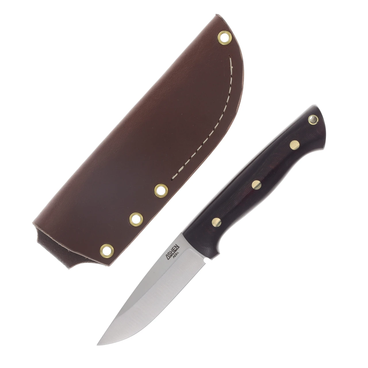 Lishen Knives Dakota Burgundy Canvas Handle LKDAKBURGCAN