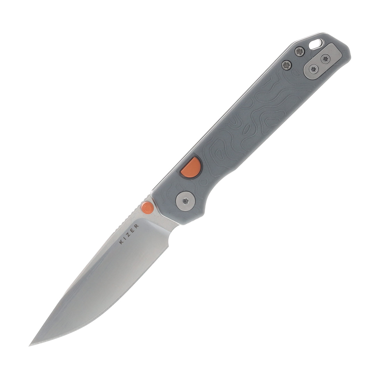 Kizer Begleiter 2.9 Folding Knife Satin S35VN/Gray Aluminum KI3458
