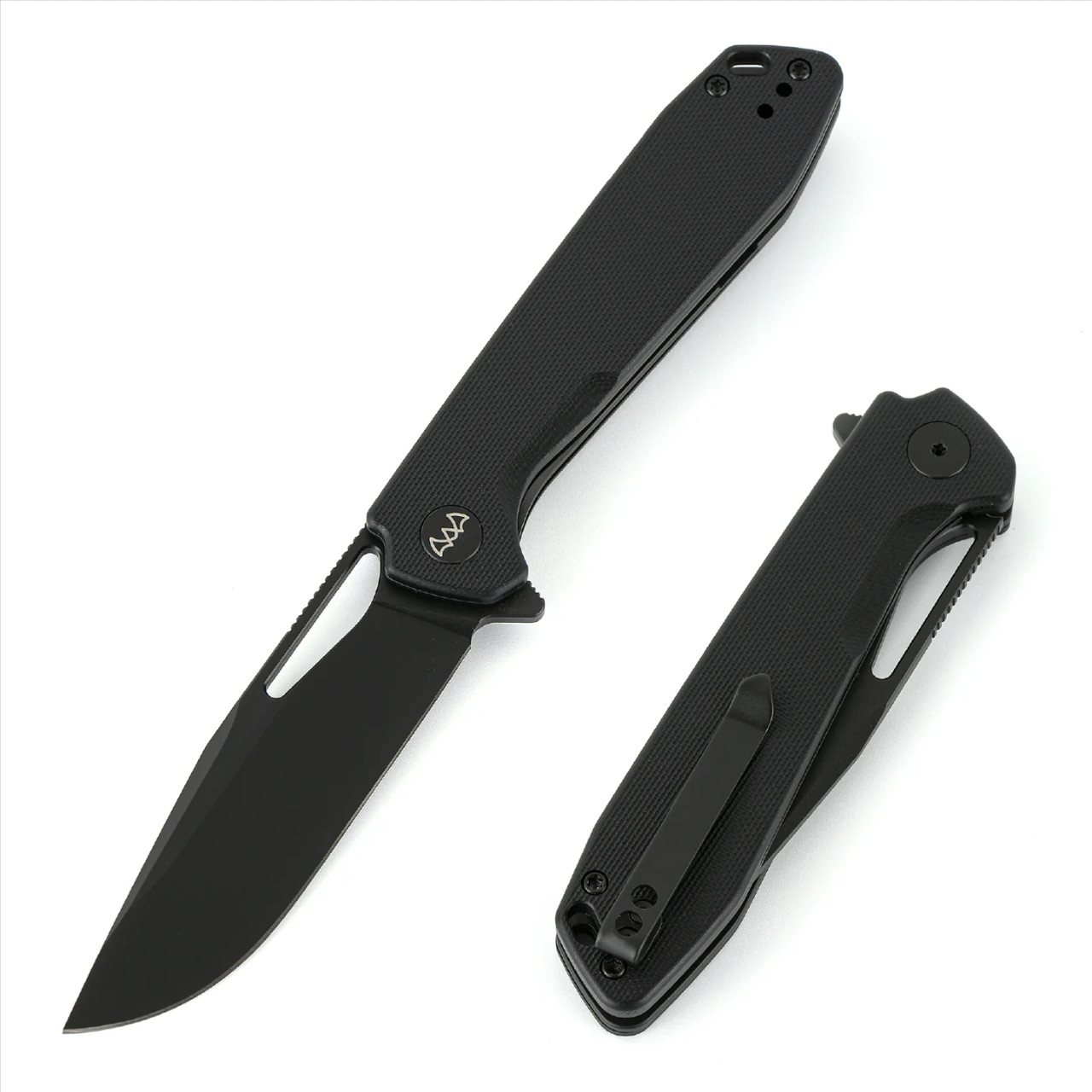 Wixco Ragnar Folding Knife Black PVD 14C28N Blade Black G10 Handle WX11-A