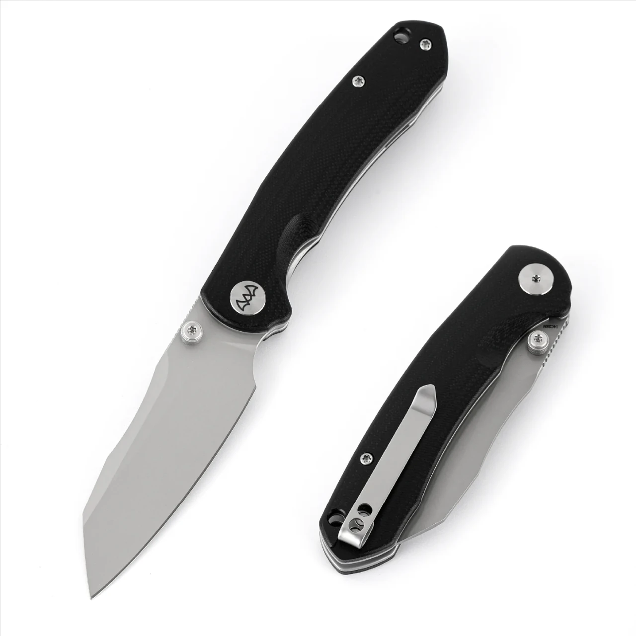 Wixco Axor Folding Knife Bead Blast 14C28N Blade Black G10 Handle WX15-B