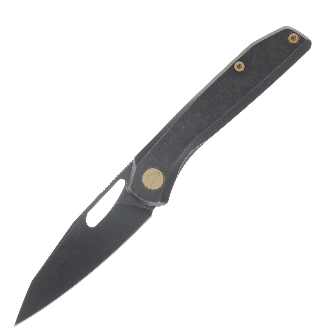 Ferramonster Xandros Folder Black STN WSH S90V Blade Black STN WSH TI Handle FM23007-B
