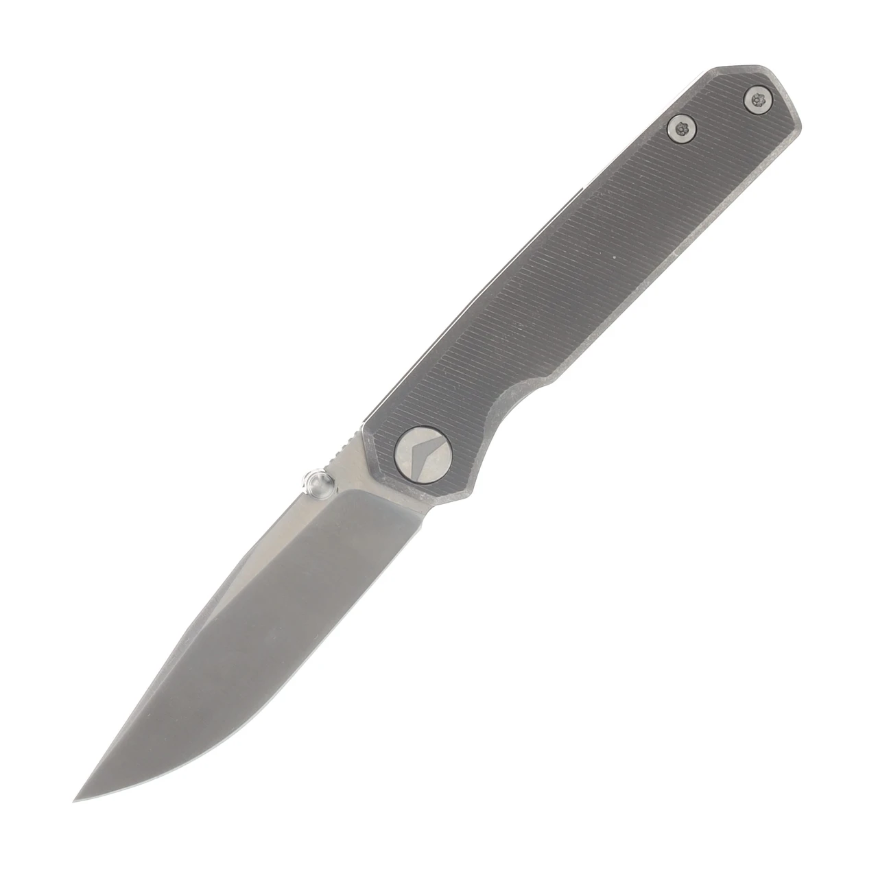 Ferramonster Kroma Folder Satin Elmax Blade Bead Blast STN WSH Titanium Handle FM23008-B 