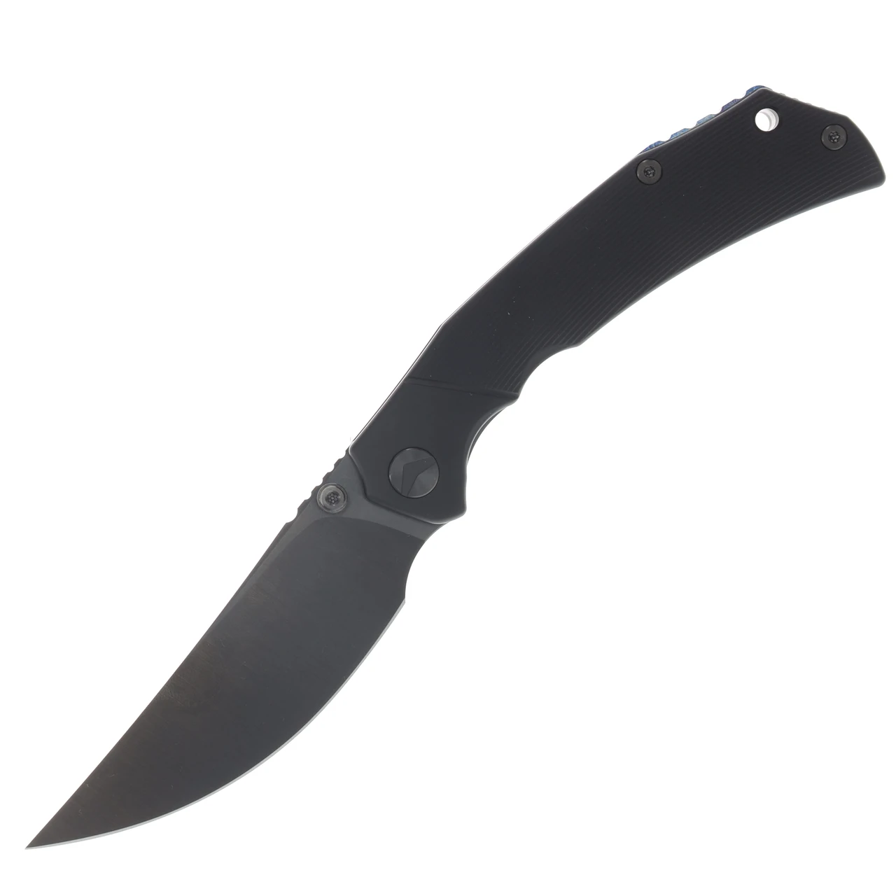 Ferramonster Reaver Framelock Folding Knife PVD and Belt Satin S90V/Black PVD Titanium FM23010-D