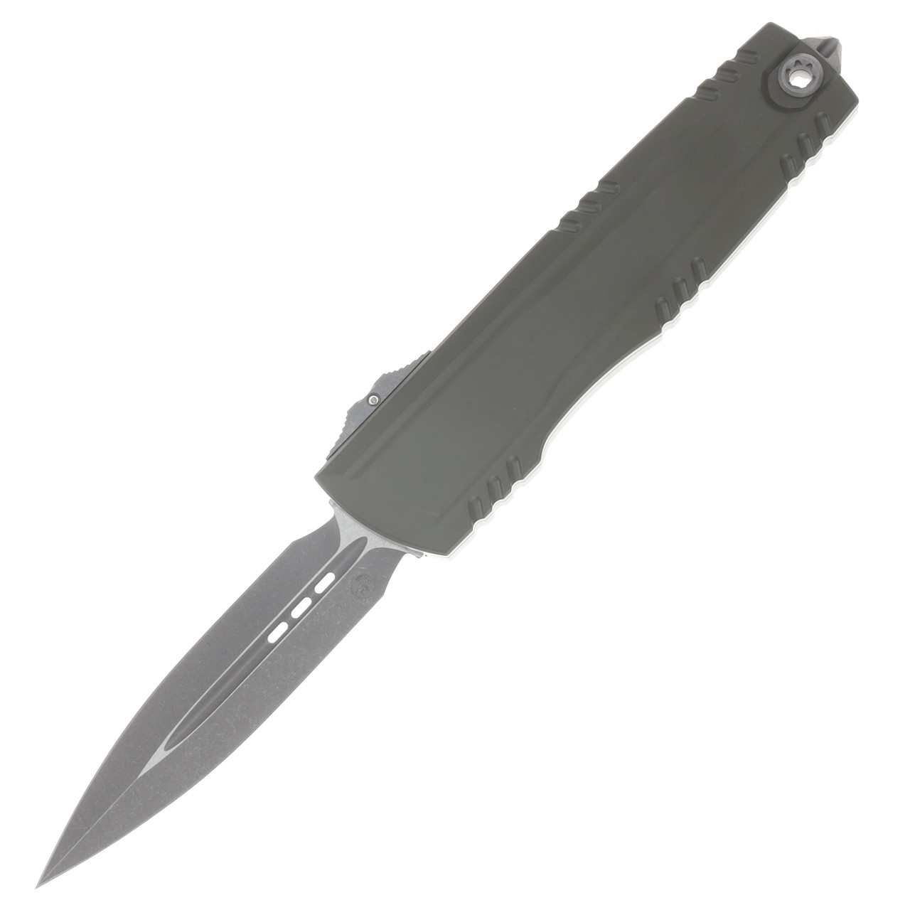 Microtech Luminary Signature Series OTF Automatic Knife ZBP Apocalyptic S/E Moss Green with Tritium Insert AUMT127010APMGS