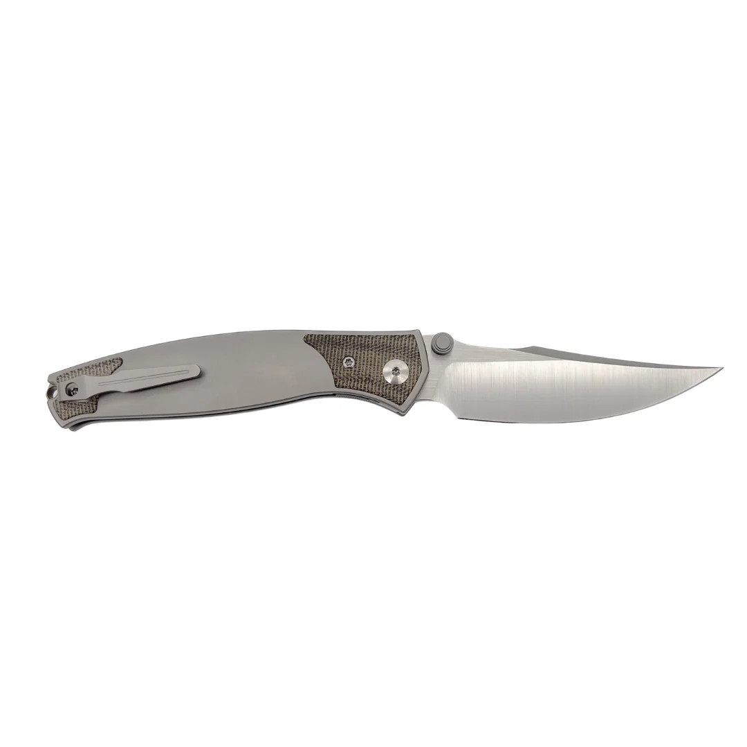 GiantMouse GM14 Folder Satin Uddeholm Vanax SuperClean Blade TI W