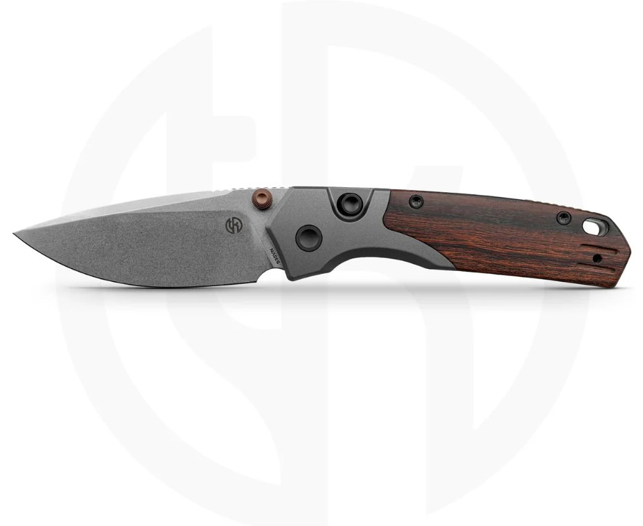 Vosteed Psyop 299 Folding Knife S35VN STN WSH Blade Brown Sand Ironwood Handle A2228