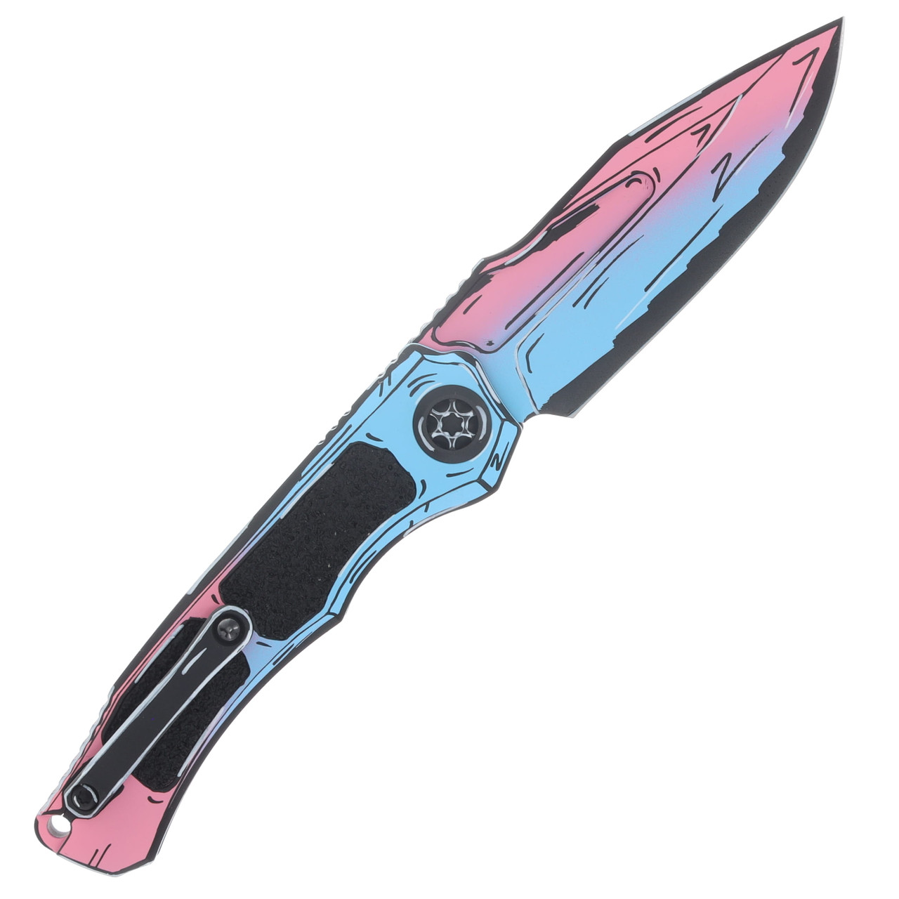 Heretic Wraith V4 Automatic Knife Cotton Candy Cel Shaded