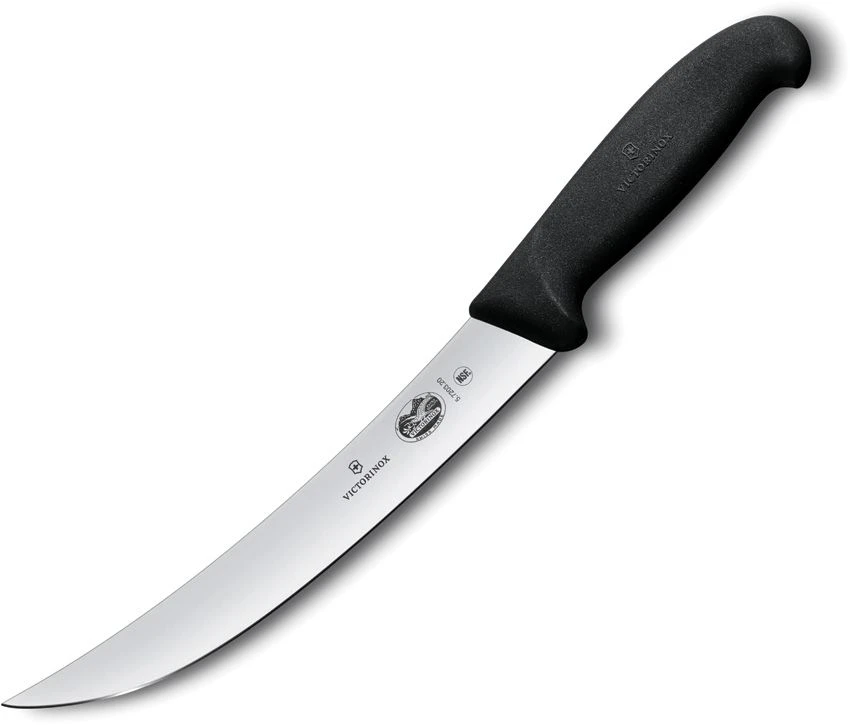 Victorinox 8-inch Black Fibrox Breaking Knife (Blister Pack)
