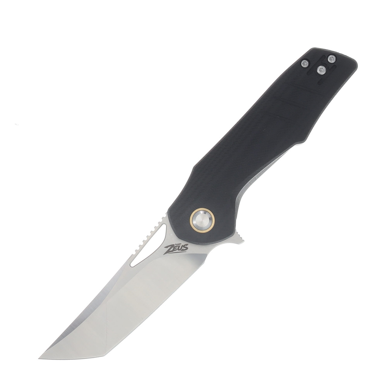 Grissom Knife and Tool Baby Zeus Linerlock Folding Knife Satin/Black G-10 GKTBZ-BG10-SAT