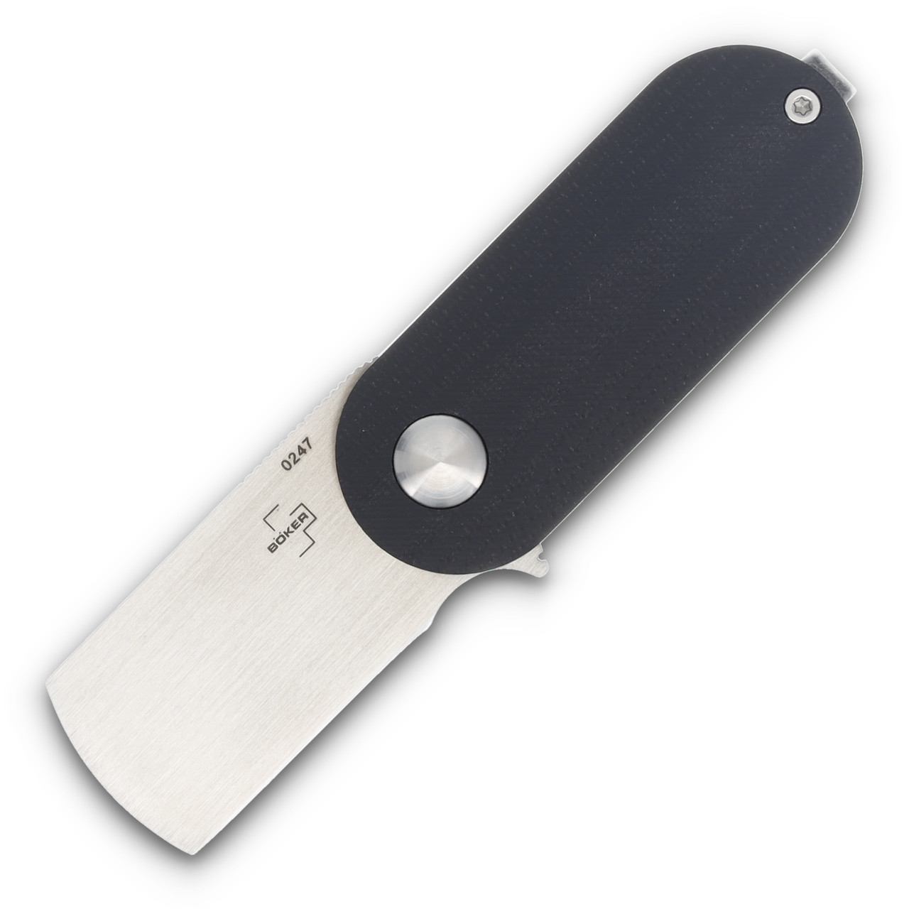 Boker Plus Suiseki Folding Knife 1.54 Inch Plain Satin Chisel Cleaver BK01BO489