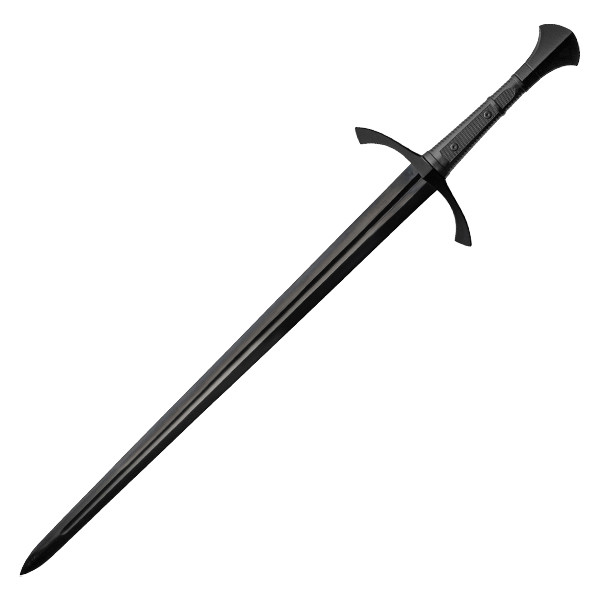 46.75in Medieval Dark Knight Sword Black 1065 Carbon Steel Blade W/Scabbard BT-2712