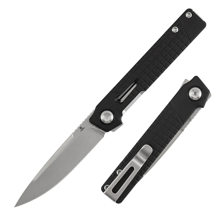 Tenable Kitpu Linerlock Folding Knife Stonewash Nitro V/Frag Patterned Black G-10 B2123A3