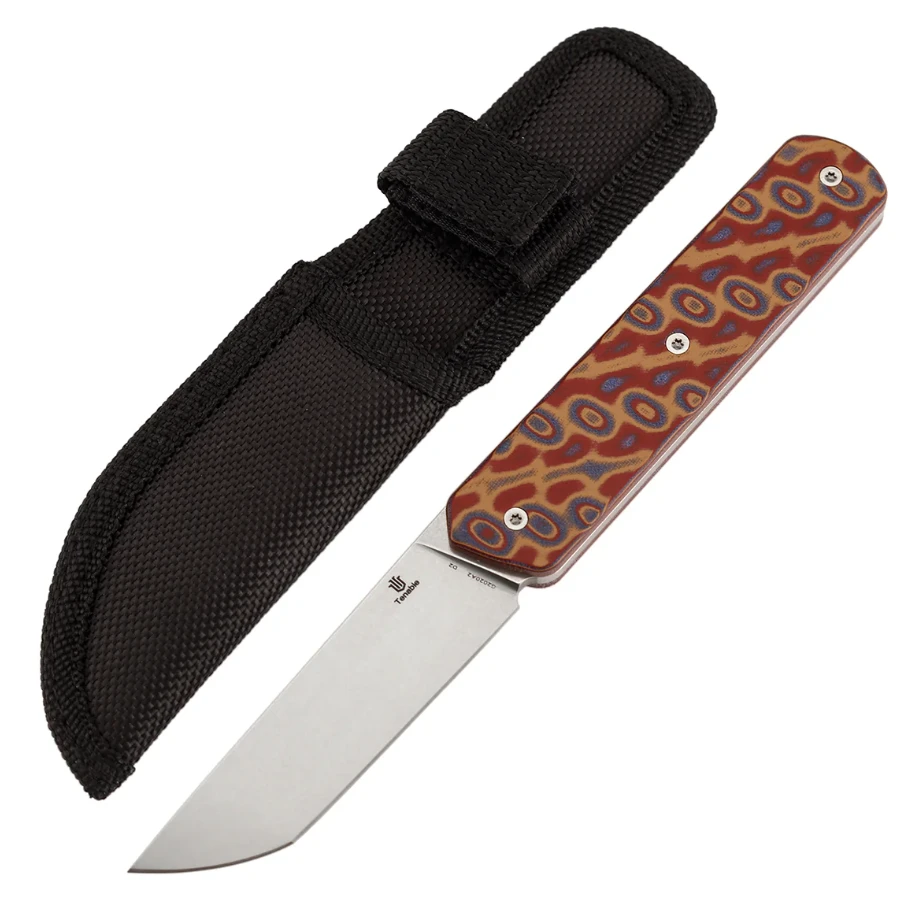 Tenable Foosa Fixed Blade Knife Stonewash D2/Vortex Micarta G2020A2