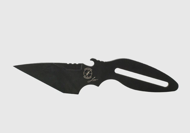 Sniper Bladeworks Dashi Fixed Blade Knife PVD Carbon Steel with Belt Clip Sheath DASREL1095