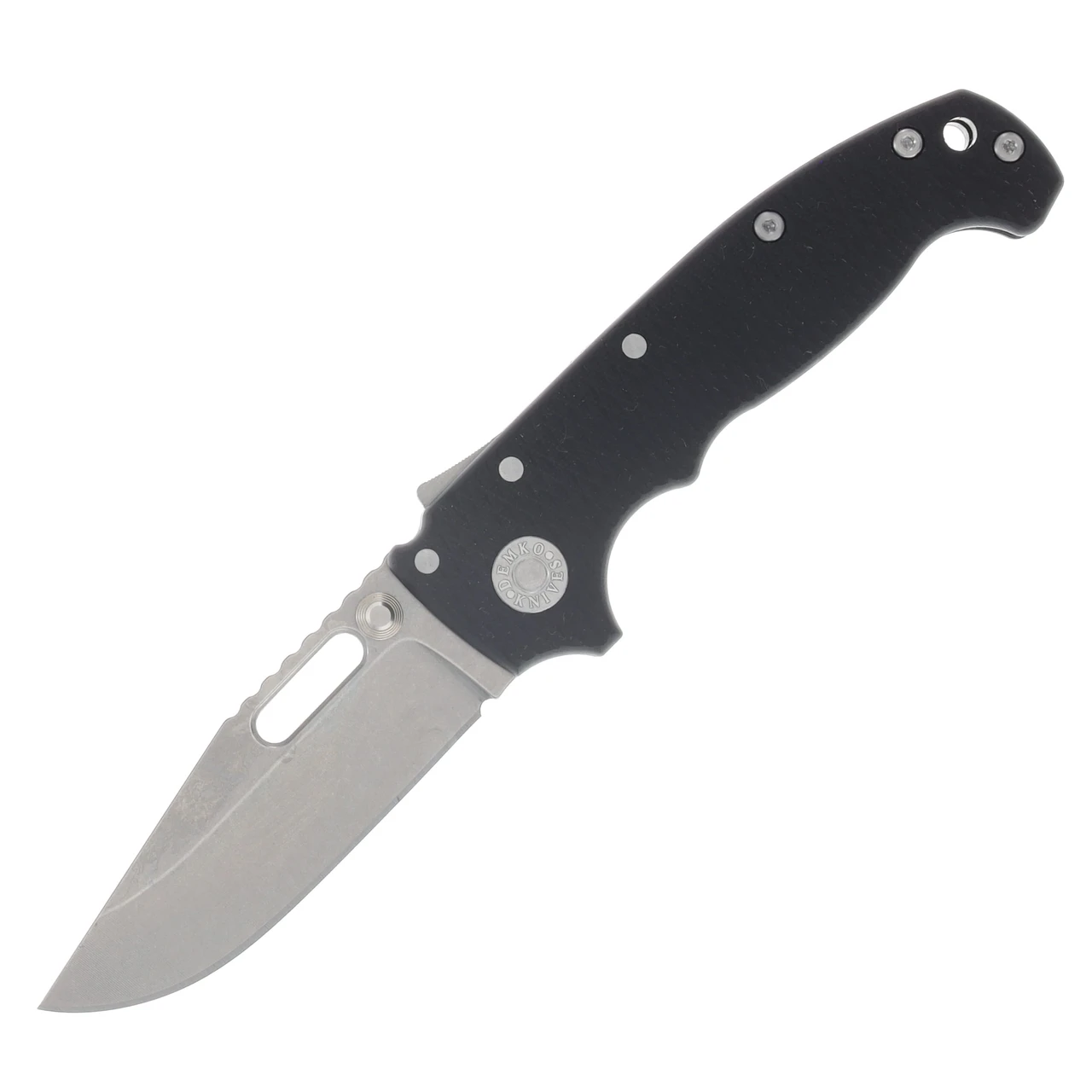 Demko Knives AD20 Slim Folding Knife Magnacut Clip Point Black G10 AD20SLIM-MC-CLIP-G10-BLACK