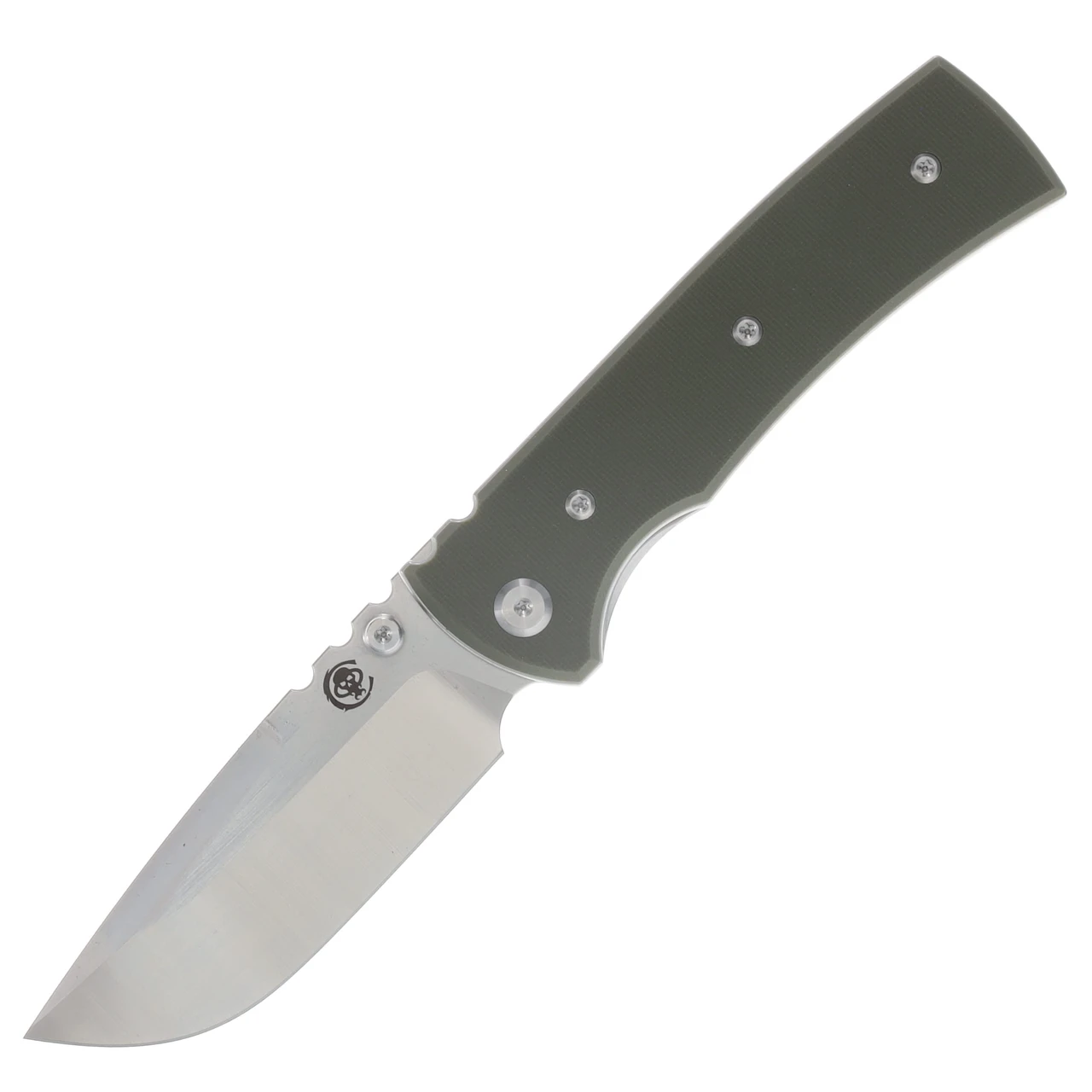 Chaves Redencion 229 Blue Label Linerlock Folding Knife Satin Tanto/OD Green G-10 CK-1C2-2B2A-1CO-2F