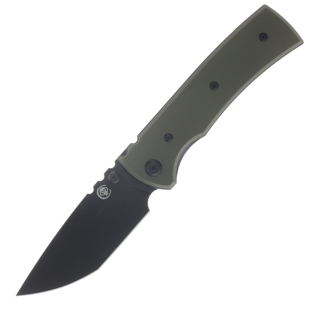Chaves Scapegoat 229 Blue Label Linerlock Folding Knife PVD Spear Point/OD Green G-10 CK-1A2-2C2A-4C1-2F