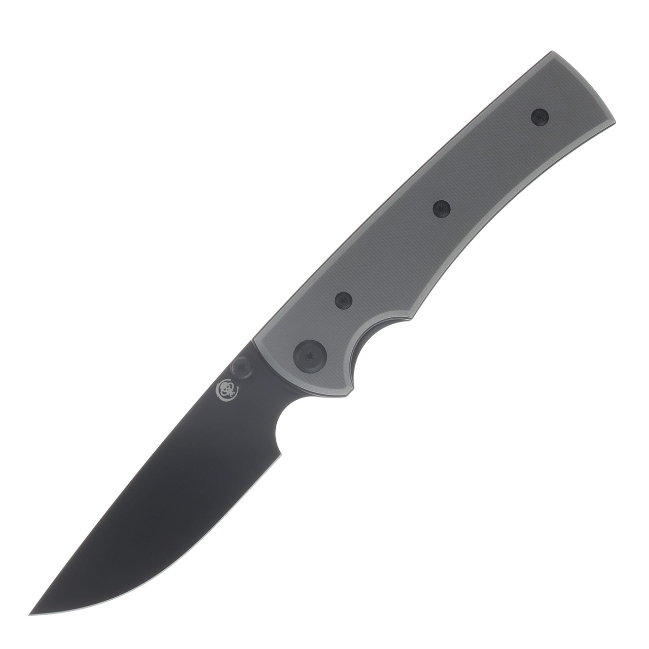 Chaves Knives Blue Label Liberation 229 - Black PVD Drop Point / Charcoal Gray G-10 CK-2A2-1C2A-4C1-15F