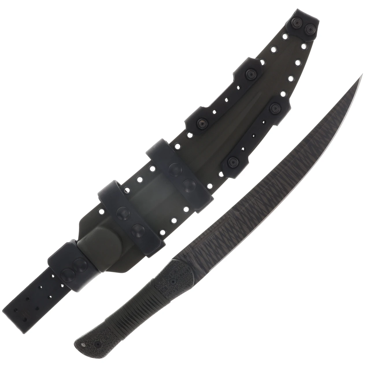 Miller Brothers M-34 Short Sword OD Handle Black Accents OD Black Handle Black Paracord M-34ODBKSODBKHBKP