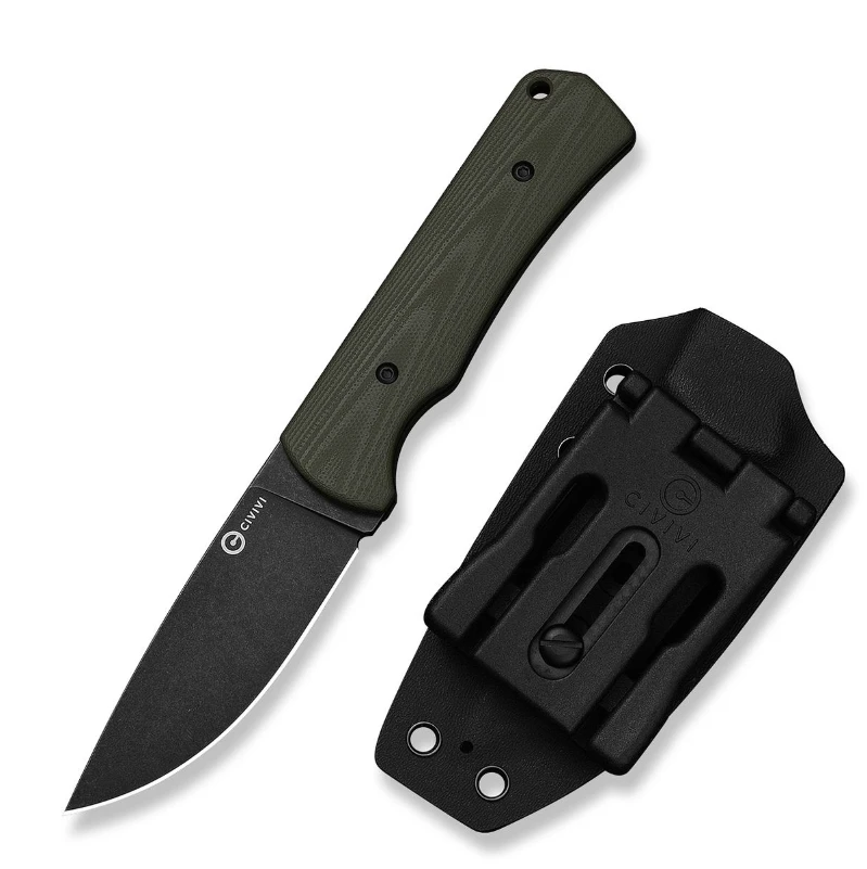 CIVIVI Jencks OD Green G-10 Handle Black Stonewashed 14C28N Blade C24051-2