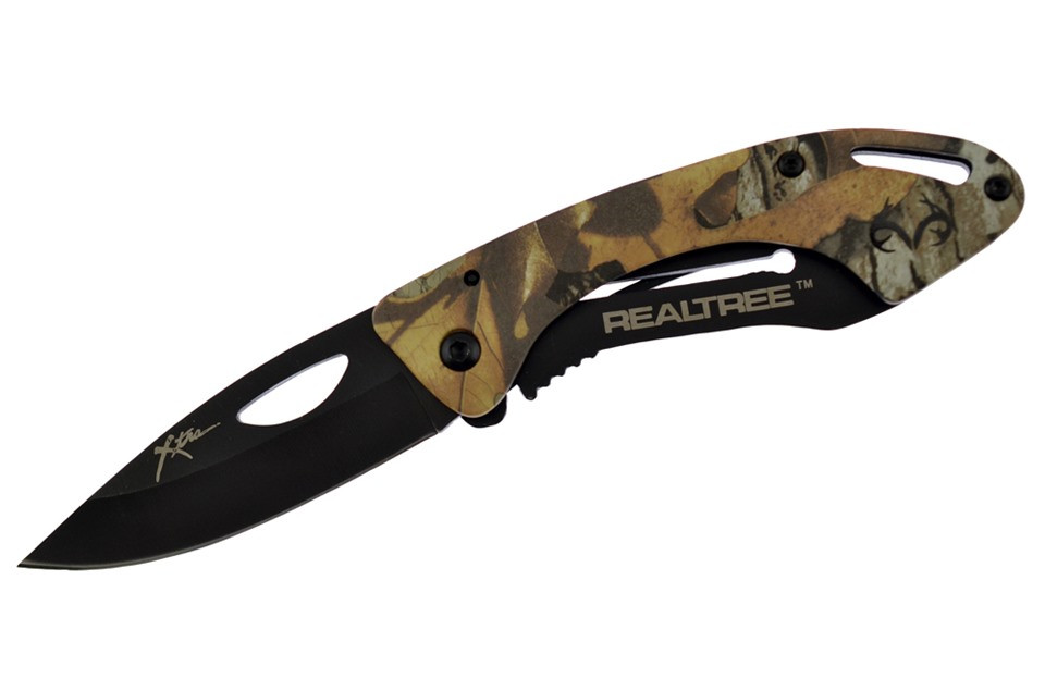Frost Real Tree Camo Little Buddy Folder Black 420 Stainless Steel Blade RT0114XT