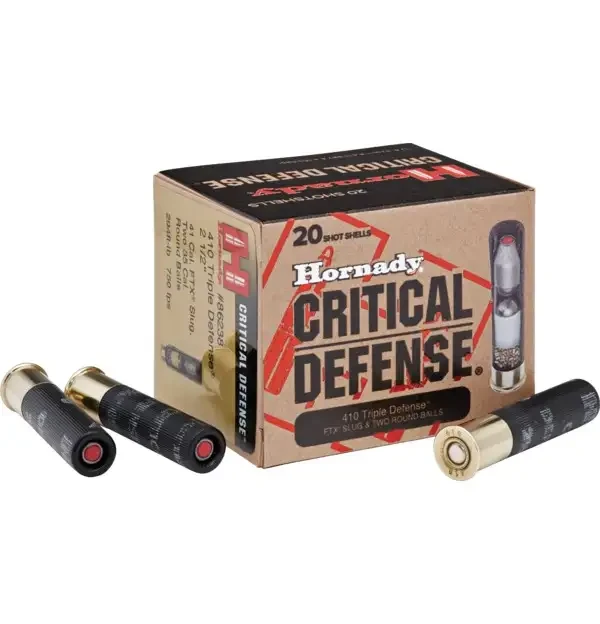 Hornady Critical Defense Ammo .410 2 1/2in Triple Defense 200rd Case