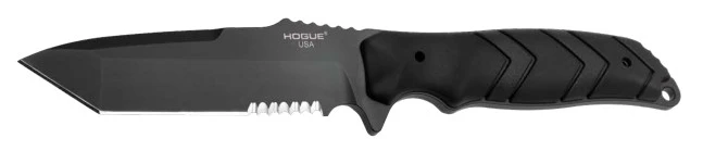 Hogue Fray Tanto PS Fixed Knife - U.S. Military Issue Black Handle CPM 154 Blade HG55349