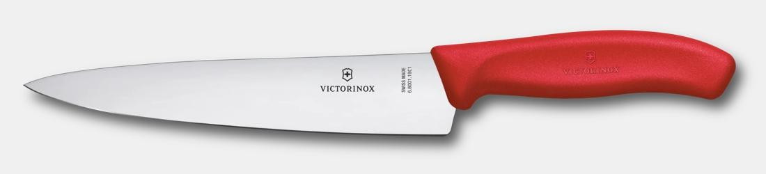 Victorinox Carving, 8" Straight Blade Black Swiss Classic                                  *Blister* 6.8003.19B