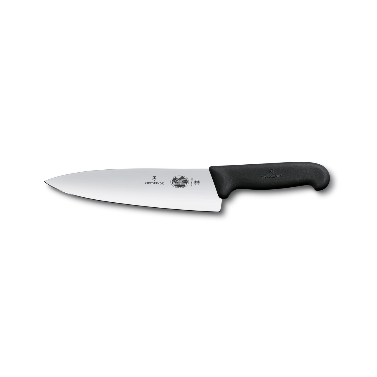 Victorinox Fibrox Chef's Knife 8in Blade Black TPE Handle 5.2063.20B