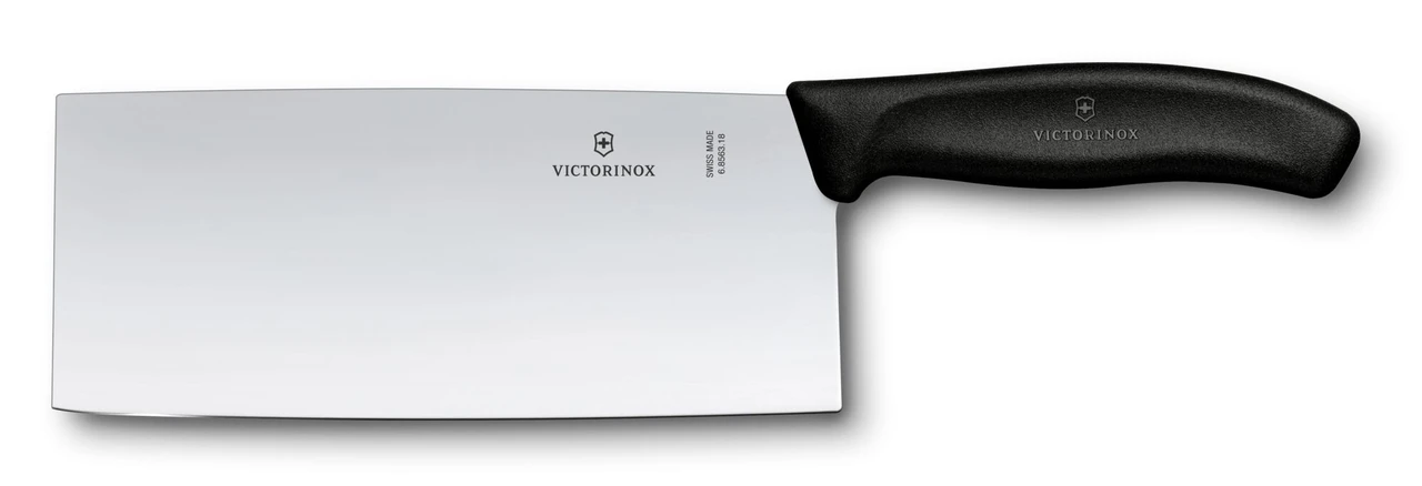 Victorinox 7-inch Chinese Cleaver Black Swiss Classic Handle 6.8563.18B