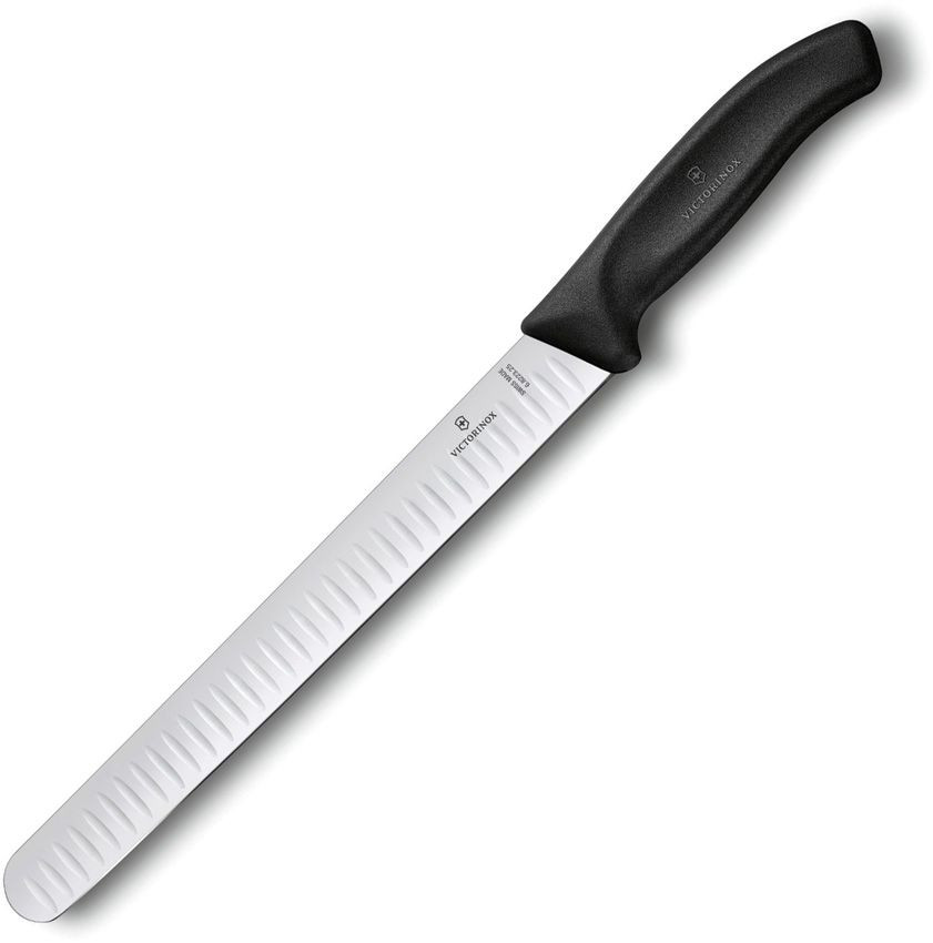 Victorinox Swiss Classic 10.25-in Granton Slicing Knife (Black Handle)