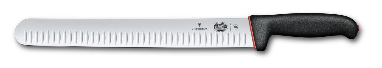 Victorinox Wide Roast Beef Slicer, 12" granton blade, black/red Dual Grip handle, blister Dual Grip                                  *Blister*