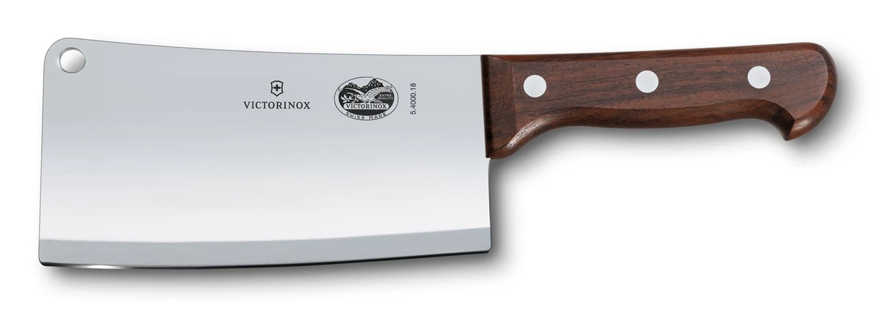 Victorinox 8-inch Curved Chinese Cleaver Walnut Handle 7.6059.8