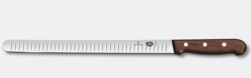 Victorinox 12-inch Granton Blade Roast Beef Slicer Maple Wood Handle 5.4120.30