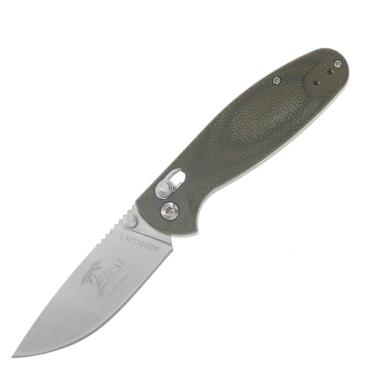 ESEE Medellin II Crossbar Lock Folding Knife S35VN/Olive Micarta