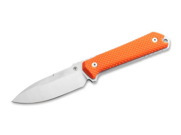 Boker Kiboku Fixed Blade G10 Orange Handle RWL 34 Steel Drop Point Blade BK120573