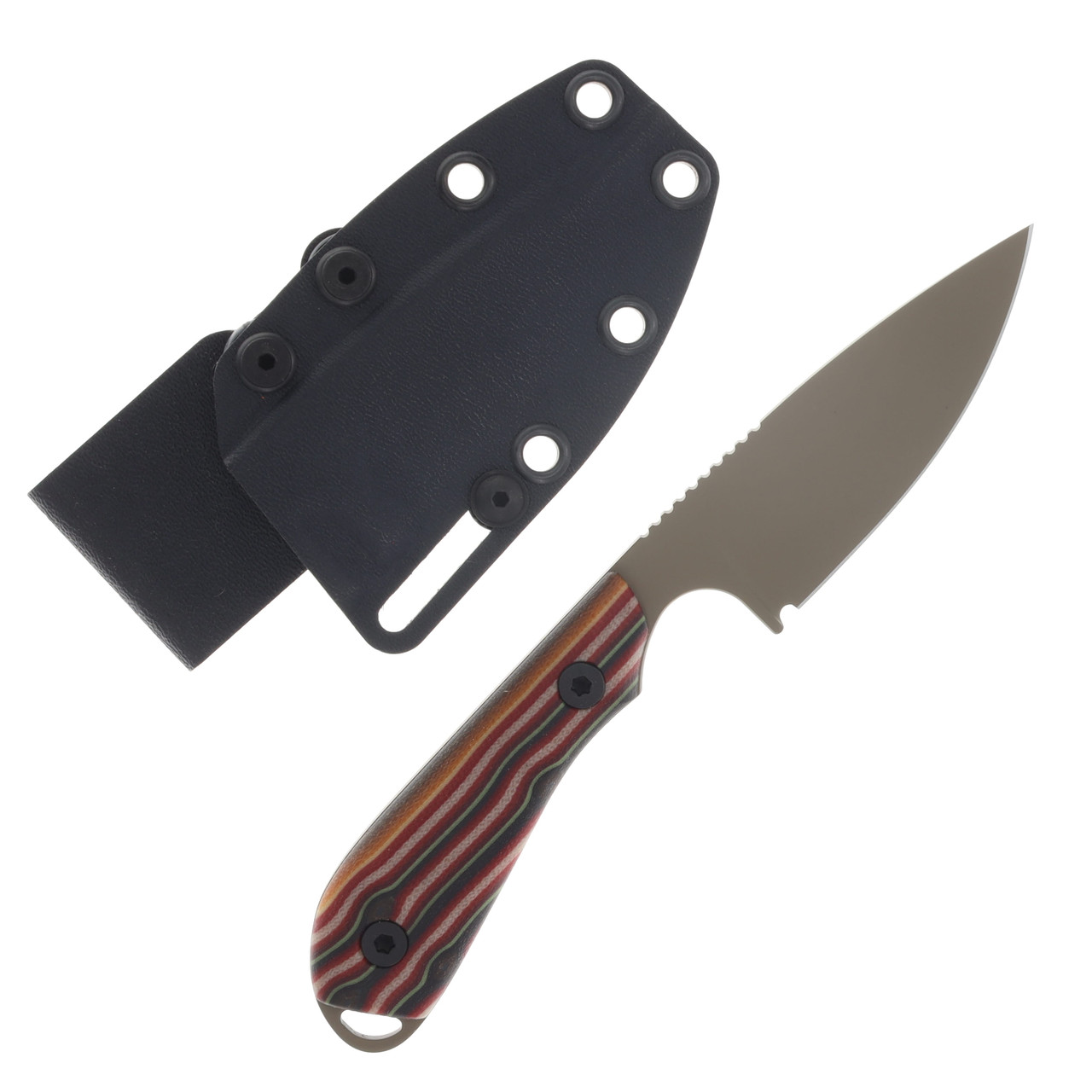 White River SMKW Exclusive Custom Model 1 Fixed Blade Knife FDE PVD S90V/Lasagne G-Carta WRM1-GCRTLS