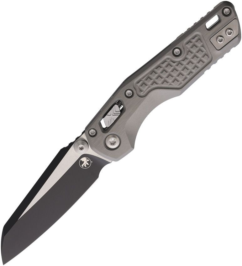 Microtech MSI Ram-Lok Mini Folder Black Standard Frag Aluminum Natural Clear MT210M-1FRNC