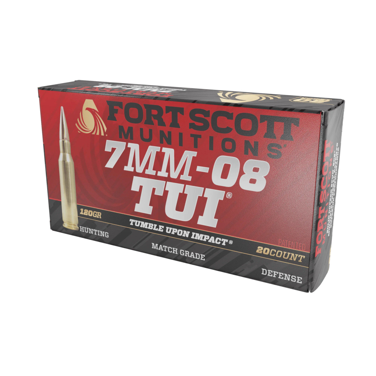 Fort Scott TUI 7mm-08 Remington 120gr Solid Copper Spun Ammo 20Rd