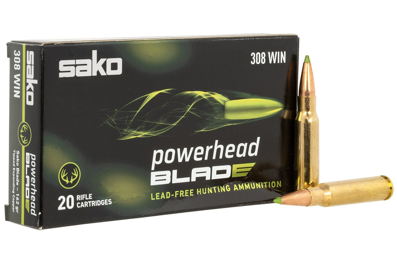 Sako Powerhead Blade 308 Win 162gr Copper Ammo 20Rd