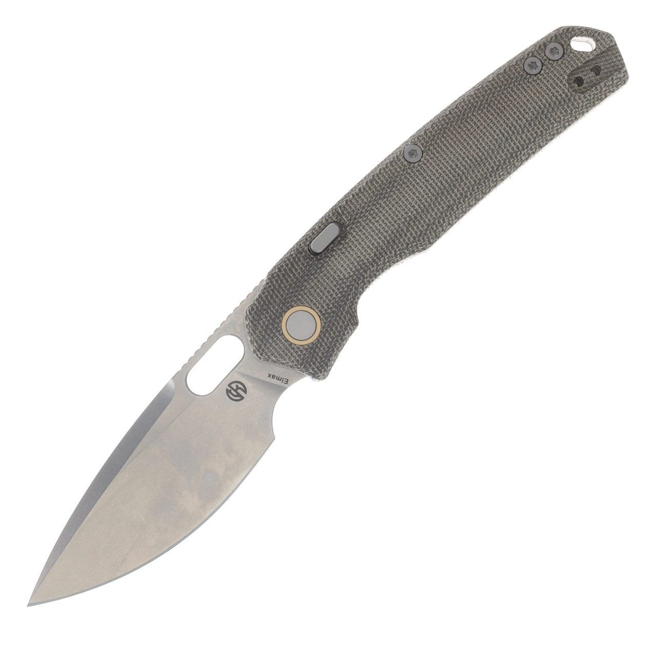 Vosteed Psyop Top Linerlock Folding Knife (SW Elmax Green Micarta) A2213