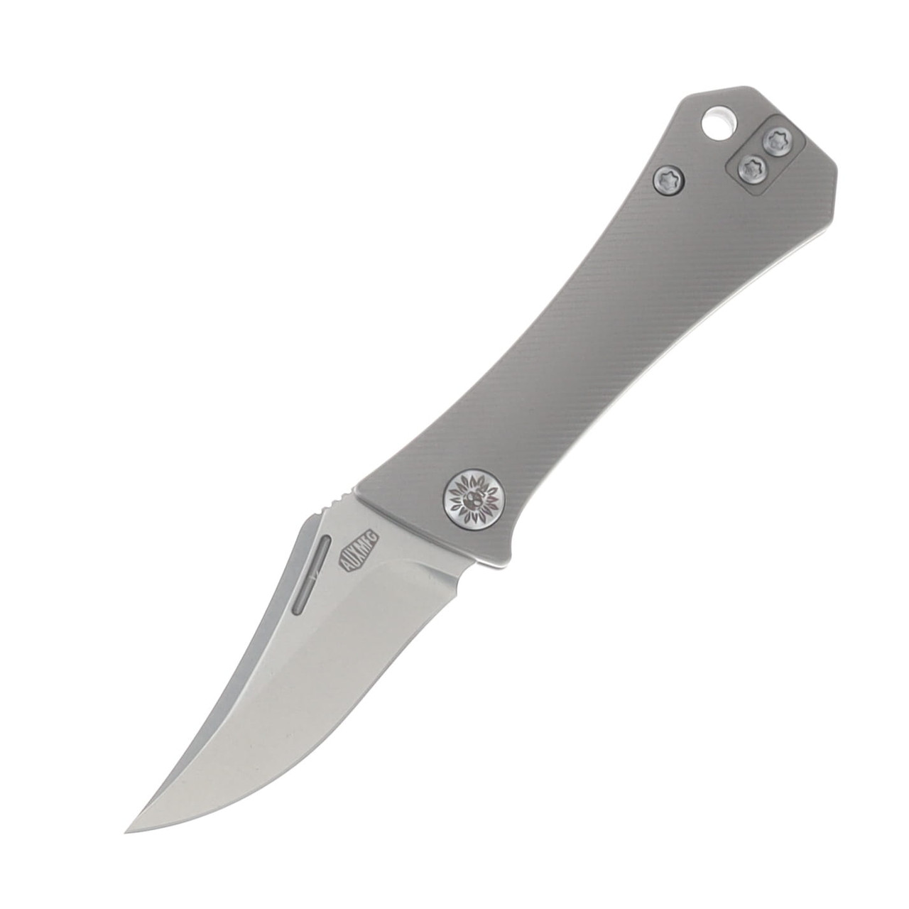 Auxiliary MFG. Pocket Bowie Slipjoint Folder Full Titanium - Production AUX007BWSL