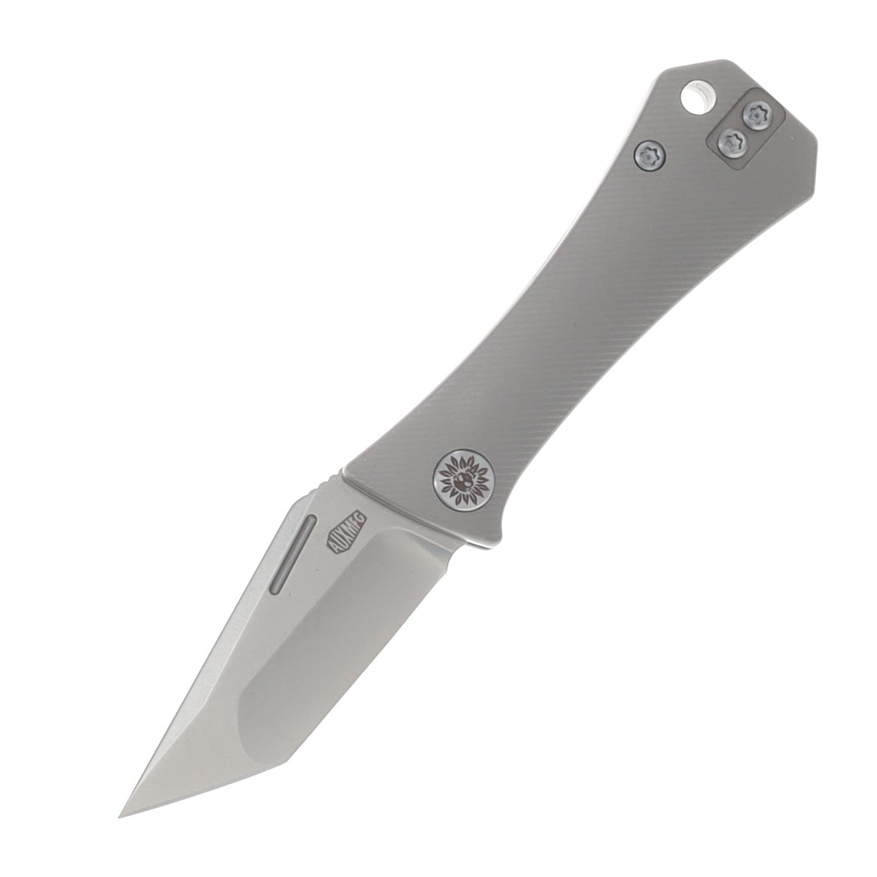 Auxiliary MFG. Coffin Tanto Slipjoint Folder Full Titanium - Production AUX007TNSL