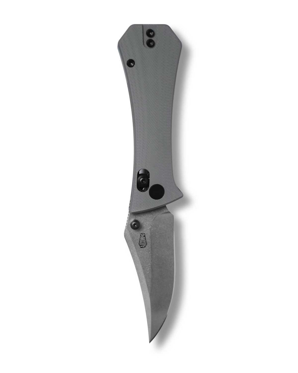 Auxiliary Manufacturing Pocket Bowie Crossbar Folder Grey G10 - Production AUX004GRY