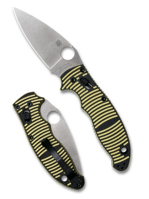 Spyderco Manix 2 Salt Folding Knife Yellow-Black G-10 Handle CPM MagnaCut Blade SPC101GBKYLMCP2