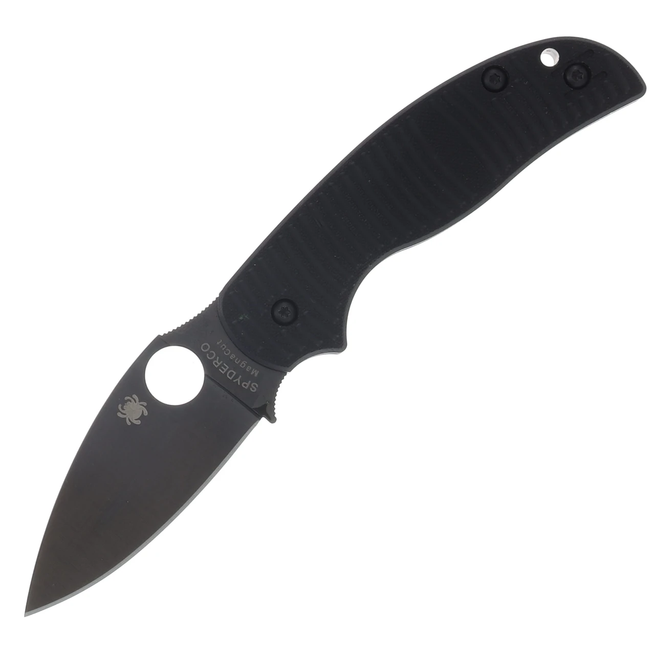 Spyderco Sage 5 Salt Folding Knife Black G-10 Black TiCN CPM MagnaCut Blade SPC123GPBKMCBK
