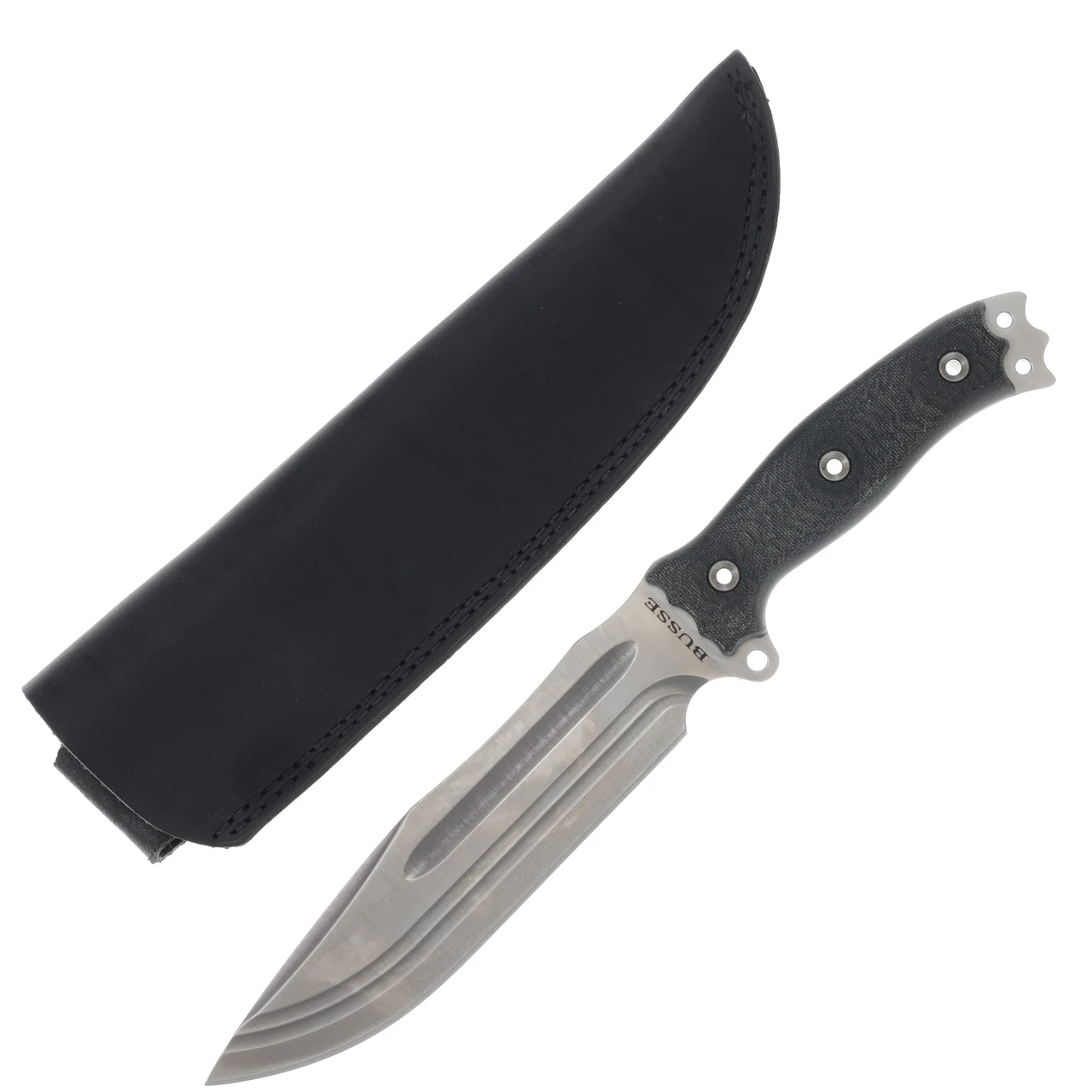 Busse Hell Razor 2 Competition Fixed Blade STNWSH Blade Black Canvas Magnum Handle BKHR2BCM