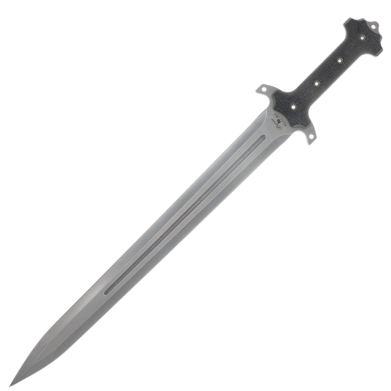 Busse Combat Viking Long Serpent Sword Stonewash Blade Gray Micarta Handle BKVLSSWDSW
